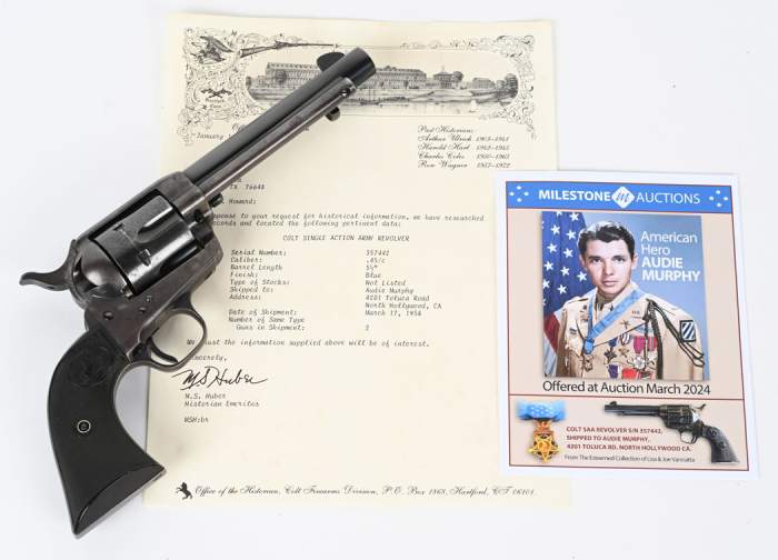 Actor And War Hero Audie Murphy’s Personal Colt Hit The Mark At 