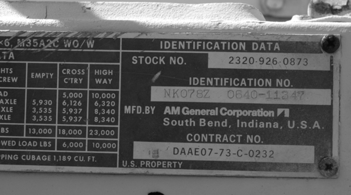 military serial number format