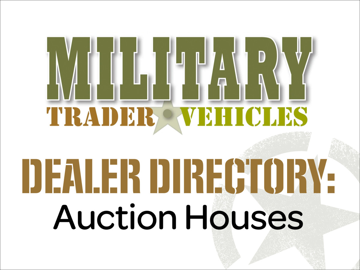 Military Trader's Directory of Auction Houses - Military Trader/Vehicles